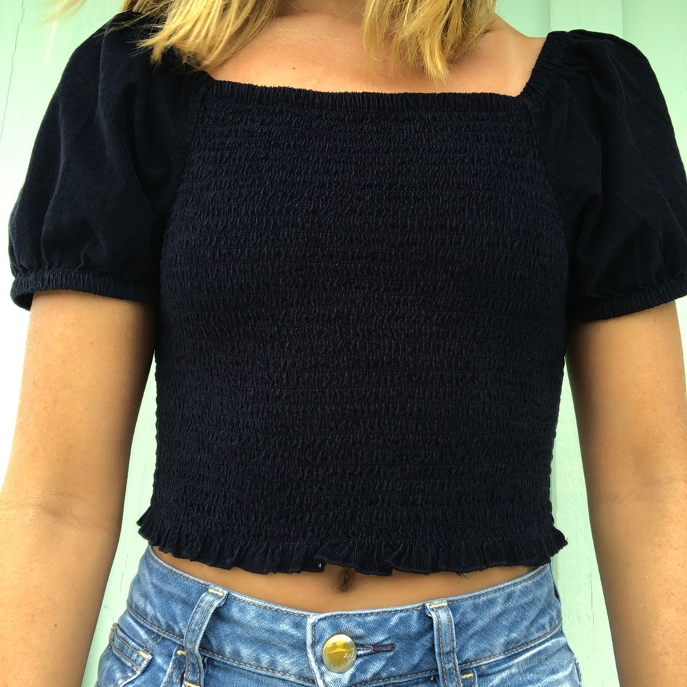 Navy blue blouse
